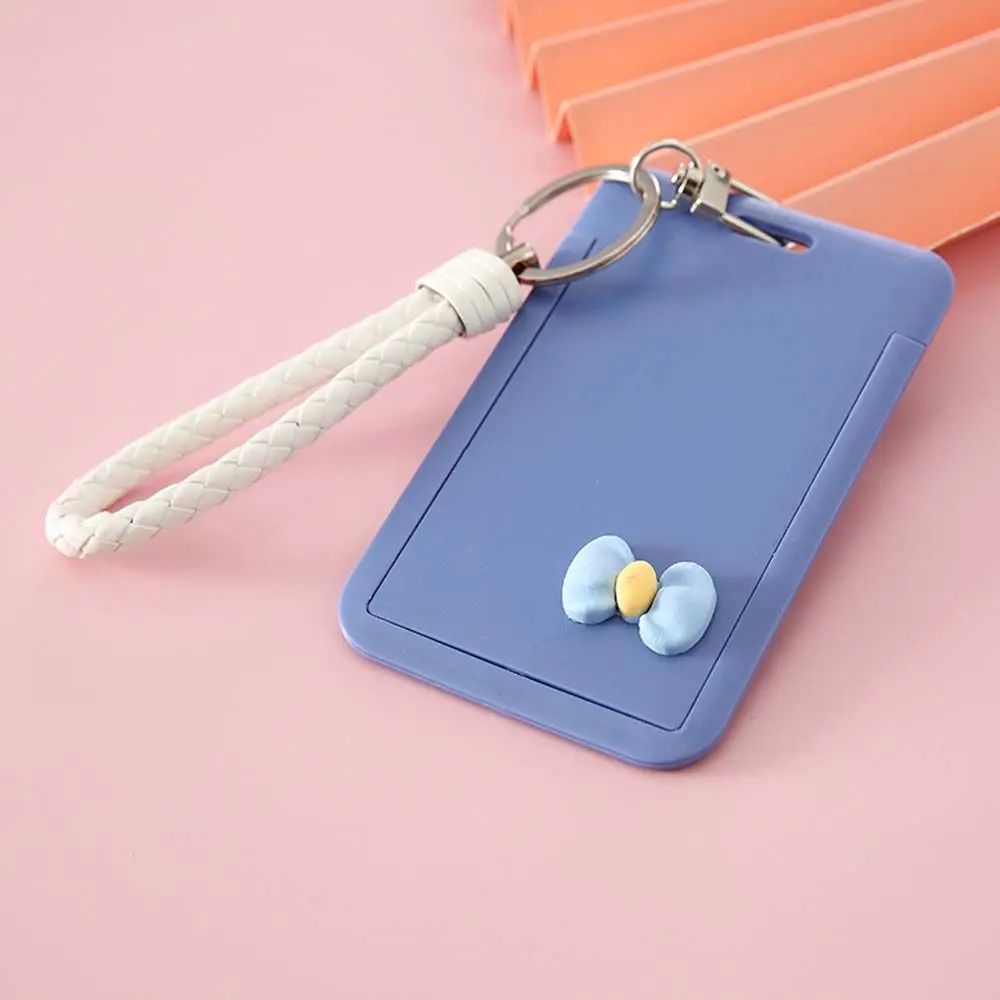 

Fashion Girls Business Children Bus Card Cover ID Card Holder Bank Card Badge Case Keychain