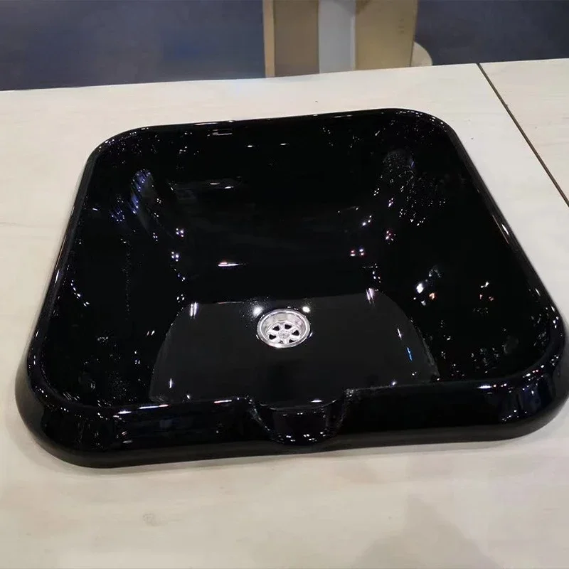 Suitable for Yachts, Campers, Motorhomes, Square Environmentally-friendly Acrylic Under-table Basins, Washbasins, Basins