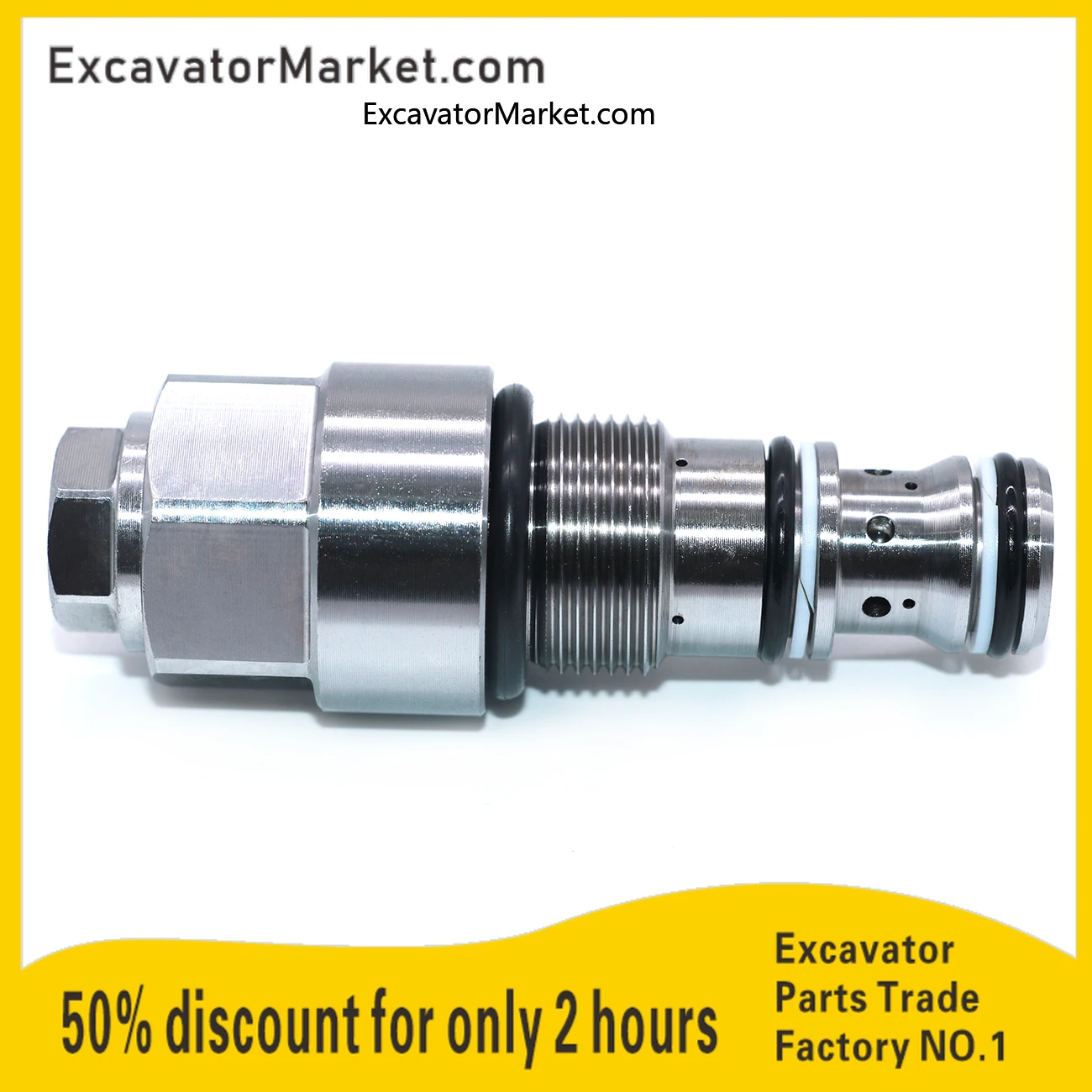 

High Quality 723-50-55100 Excavator Relief Valve For PC100-6 PC120-6 PC128 PC130-6 PC138 Unload Valve Excavator Accessories