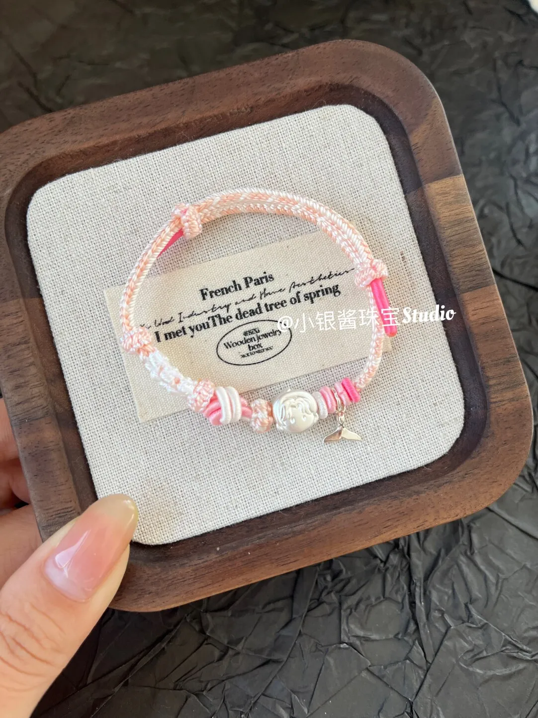 الحب والمساحة العميقة S999 فضة سوار حورية البحر ذيل كزافييه رافاييل سيلوس زين كاليب أنيمي اليد حبل التميمة هدية #5