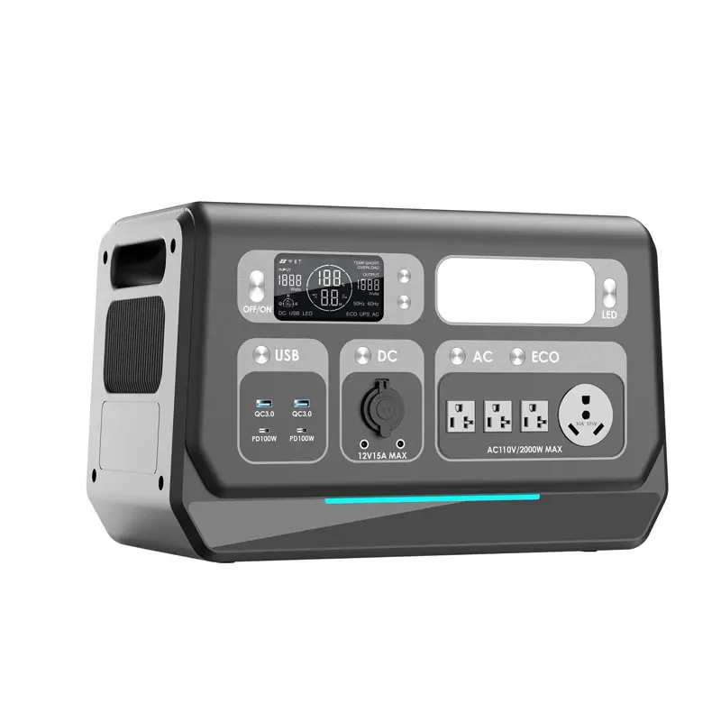 

High quality fast Bridna 2000w camping outdoor LiFePO4 solar generator portable power station