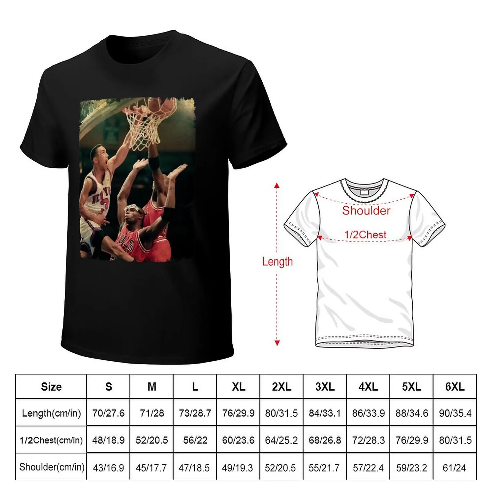 John sport Starks Dunks on Horace Grant and MJ, 1993 T-Shirt Plus Size Basic Short Sleeve Top