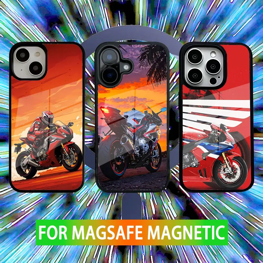 

C-Cbr 1000rr Moto Phone Case For iPhone 16,15,14,13,12,11,Pro,Max,Plus,Mini,SE New Magsafe Magnetic Wireless Charging