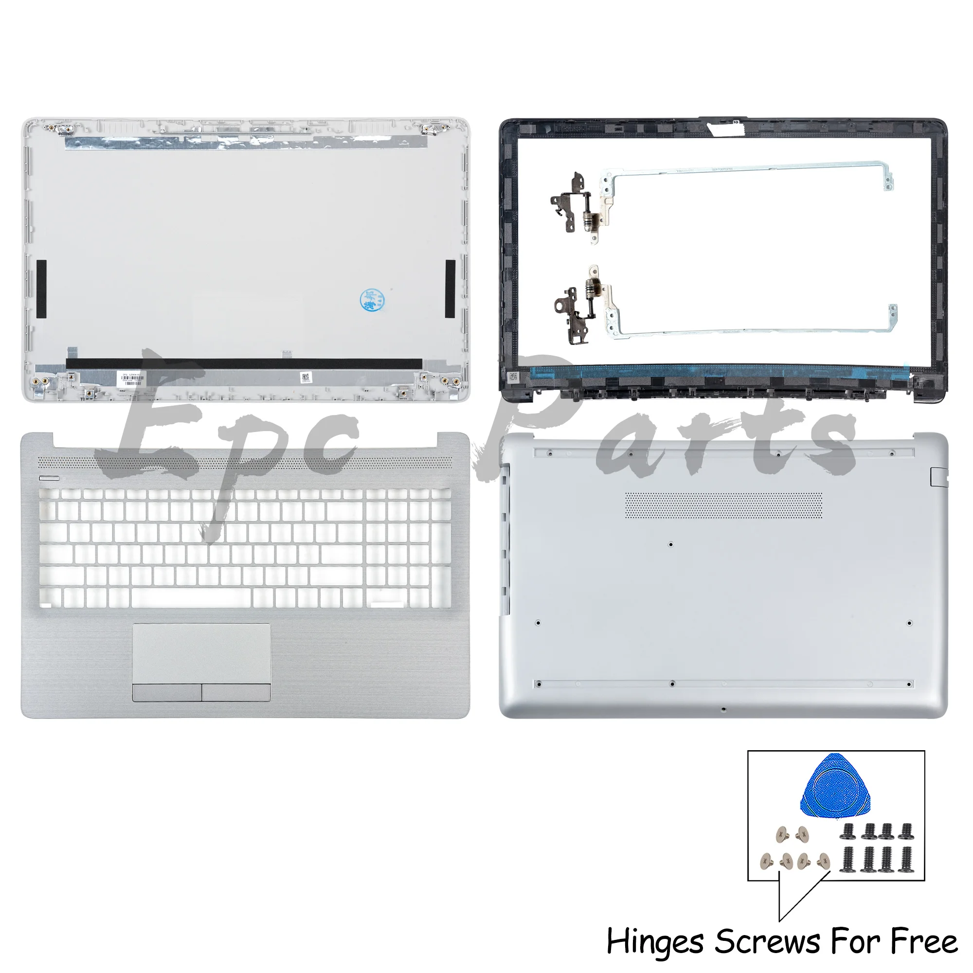 

Epc Parts Case For HP 15-DA 15-DB 15-DA0014DX 250 G7 255 G7 TPN-C135 LCD Back Cover L20434 Bezel Hinges Upper Bottom Case Repair