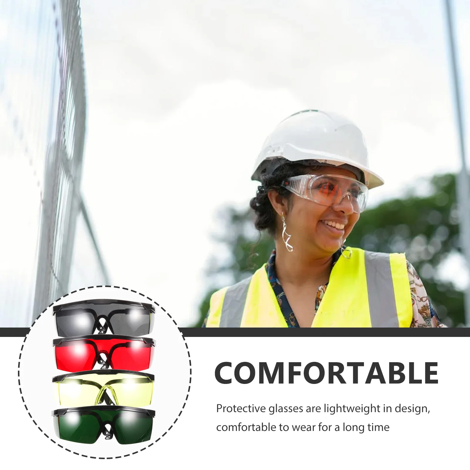 

4Pcs Protection Glasses Eye Safety Goggles for Cosmetology Welding Treatment Unisex Comfortable Long-Lasting Wear