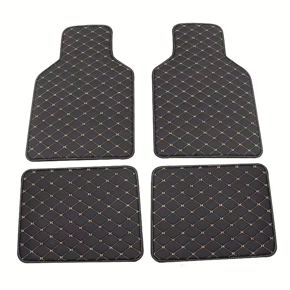 Car Floor Mat Universal Fit Front & Rear Automotive Carpet Floor Mats For Suvs Sedans Vans Automotive Interior Accessories