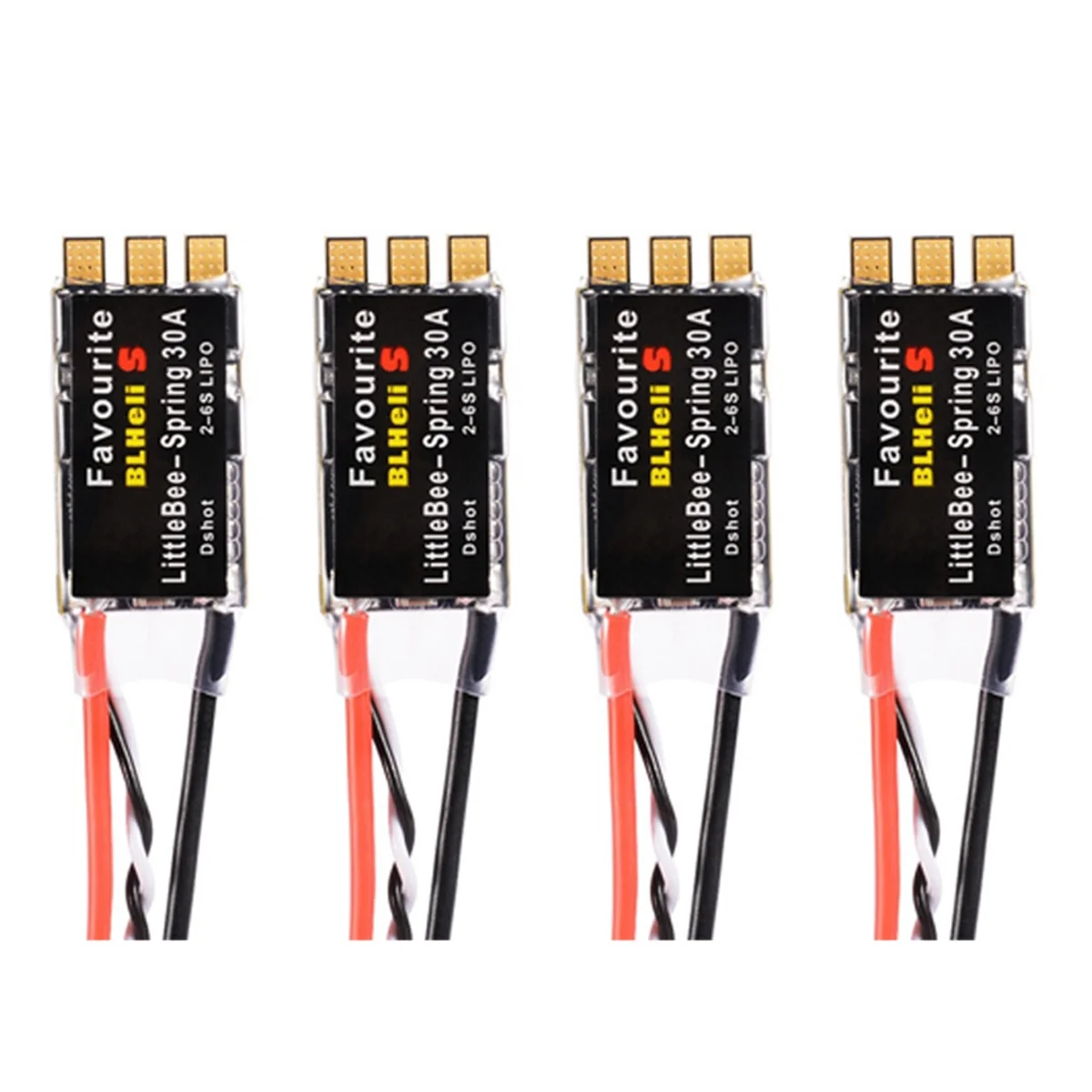 4PCS 30A ESC BLHeli-S Electronic Speed Controller Support DSHOT600 for FPV RC Drone Multicopter Quadcopter