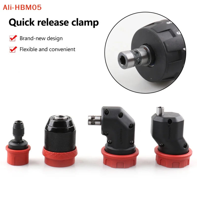 

(HB05)Quick-Release Drill Conversion Chuck For 6.35mm Hex Bits Compatible With Corded And Cordless Electric Drills