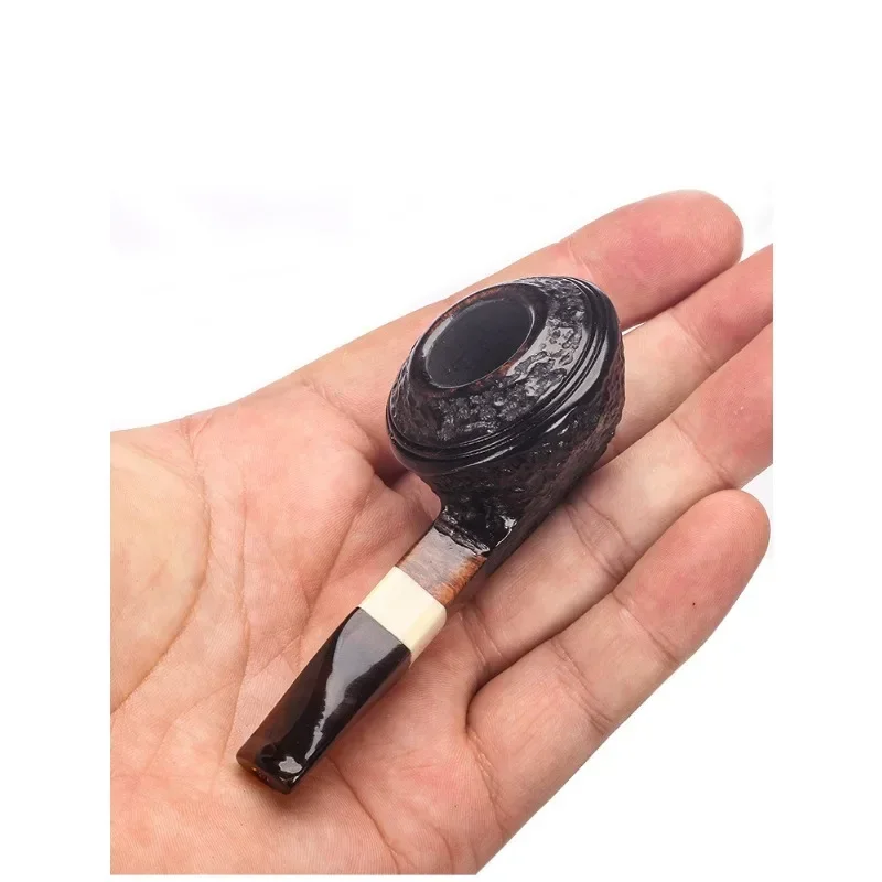 

Premium Wood Bulldog Pipe 3mm Filter Flue Retro Gentleman Portable Small Handmade Smoking Pipe Accessory