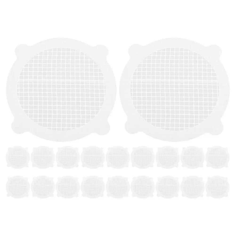 20Pcs Disposable Drain Hair Catcher Sticker Disposable Floor Drain Filter Screen Shower Bathtub Kitchen Sink Cover Hair Stopper
