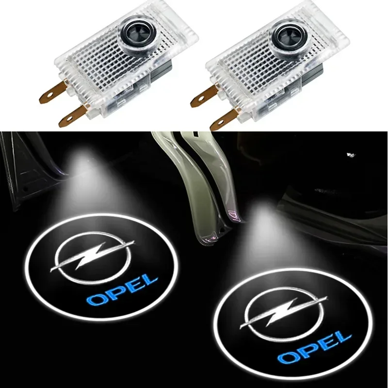 2Pcs Car Door Welcome Lights Logo per Opel Insignia 2009-2018 2010 2011 2013 proiettore di cortesia Ghost Shadow Light accessori