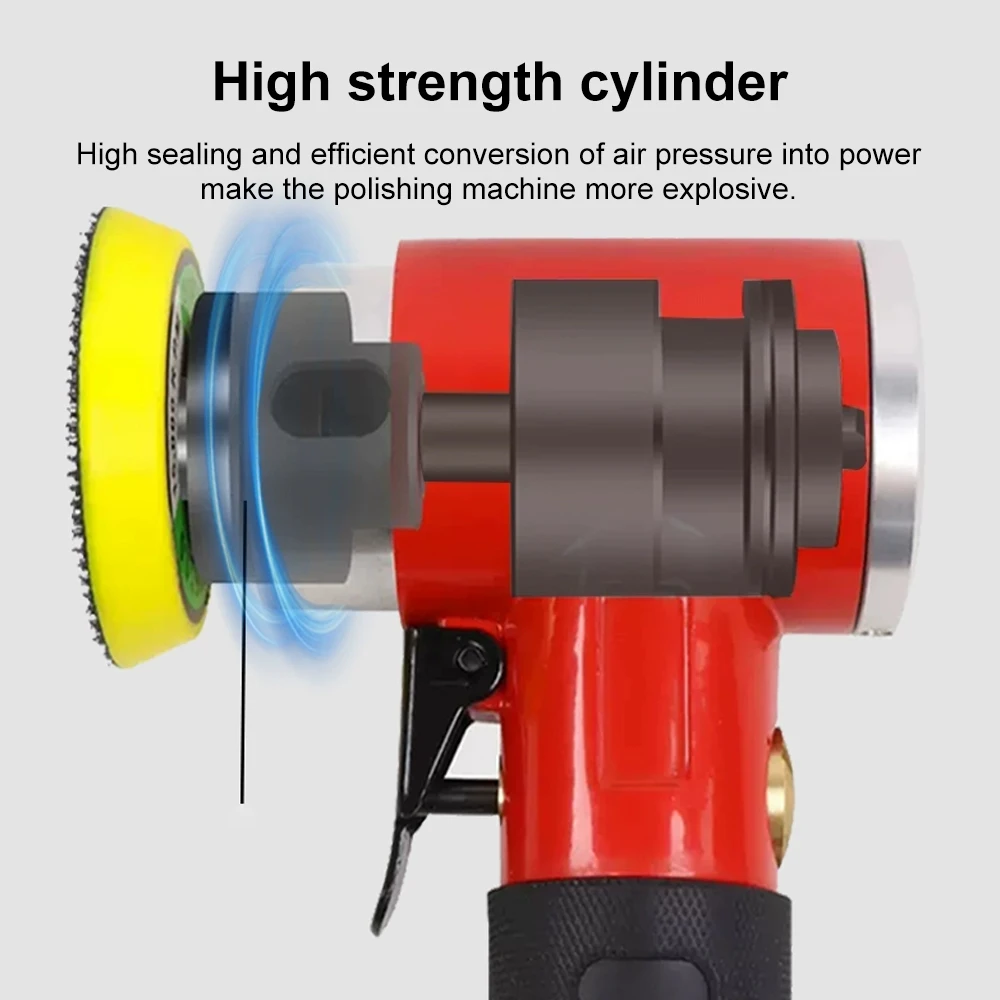 108pcs Orbit Air Sander Mini Pneumatic  1"/2"/3" Grinding Machine set for Car Polishing High Speed Air Powered Polisher air tool - view 3