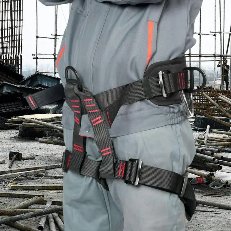 تسلق حزام الأمان في الهواء الطلق تسلق حزام الأمان قابل للتعديل العمل في الارتفاعات حزام تنفس معدات للجنسين للنار