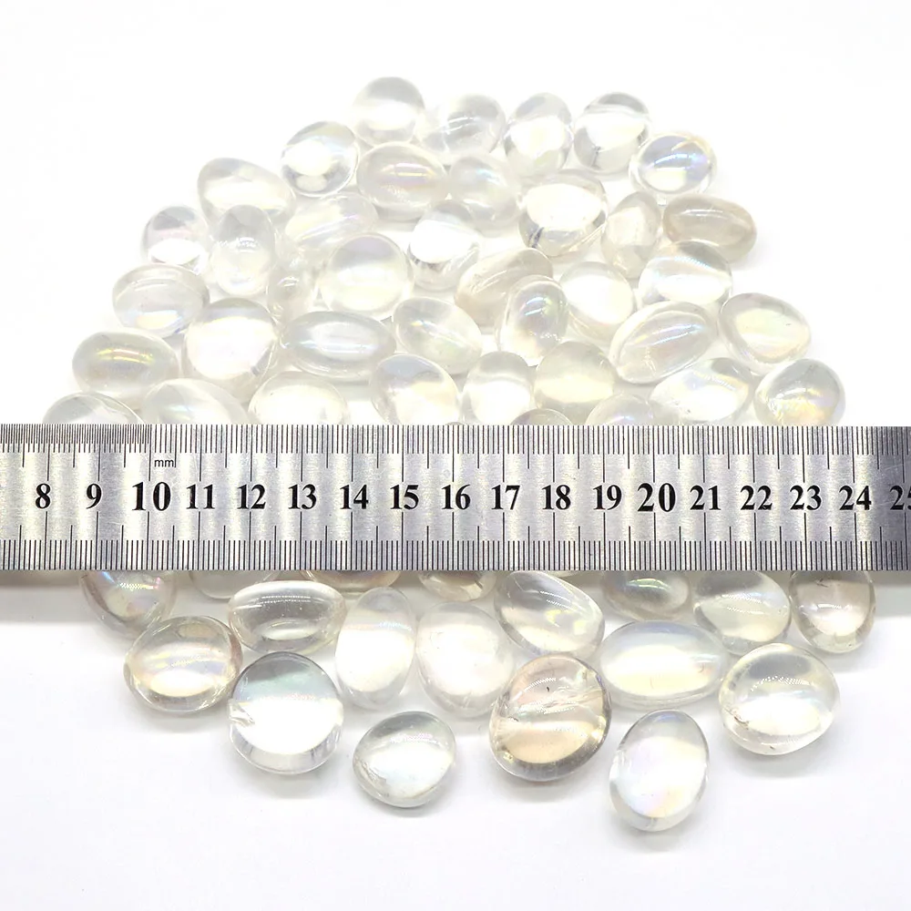 Natural Bulk Crystal Stones Electroplate Clear Quartz Reiki Healing Polished Chakra Beads Gravel Specimen Aquarium Collection