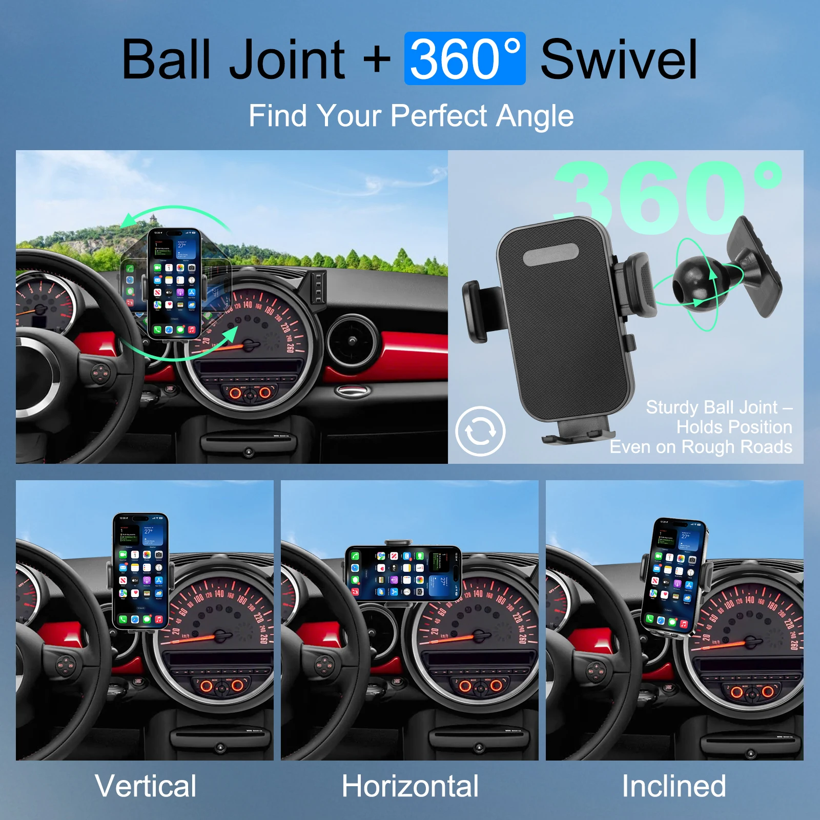 Voor BMW MINI Cooper 2007-2013 Auto Telefoon Houder 2012 2013 2008 2009 2010 Auto Scherm Vaste Base mount