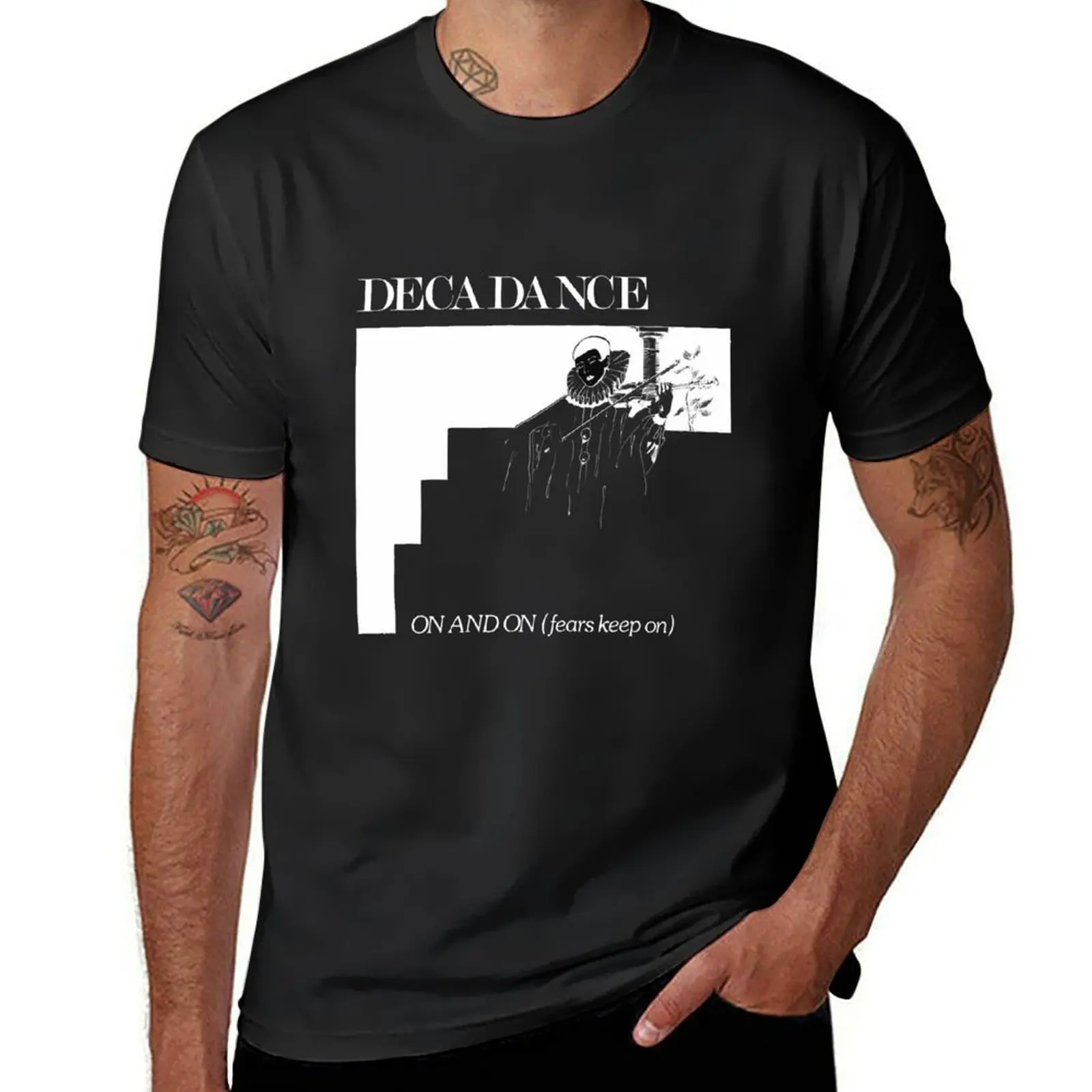 Decadance - on and on LP vinyl, 80s electronic italo disco synthpop music T-Shirt hippie clothes plain Men's t-shirt