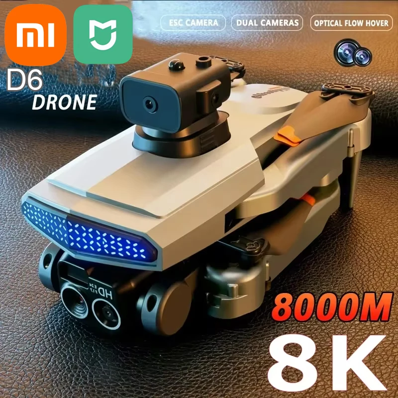 Xiaomi Mijia D6 Drone 8K Professional High-Definition Dual Camera Five-Sided Obstacle Avoidance Light Flow ESC Quadcopter Toy