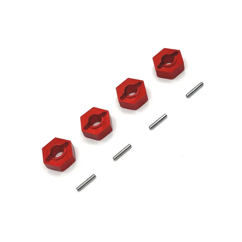 4pcs Metal 12mm Wheel Hex Hub Adapter Combiner 1/12 RC Car MN128 MN86 MN868S MN86K MN86KS Upgrade Parts Accessories