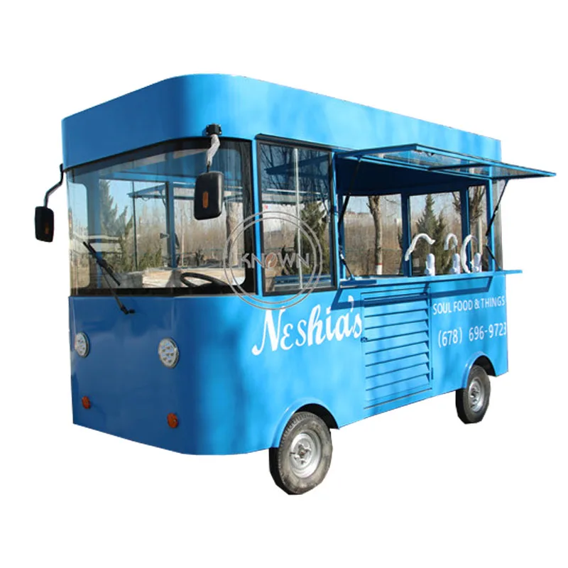 モバイル電気自動販売トレーラー、人気のアイスクリームカート、米国外のホットドッグ電気街路トラック