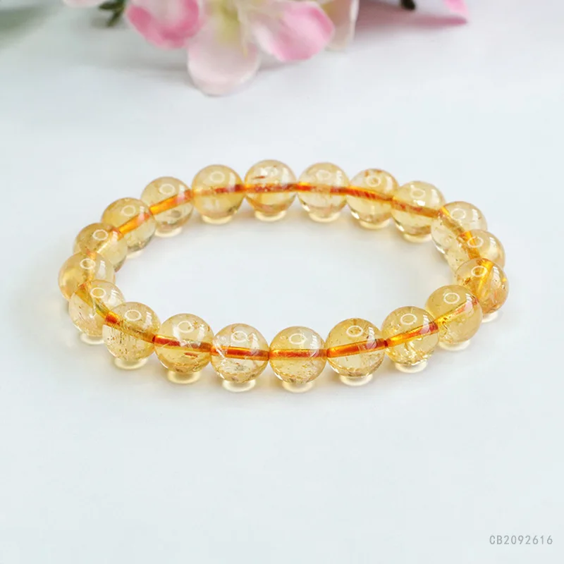 

Natural citrine bracelet men's and women's fashion versatile jewelry for friends