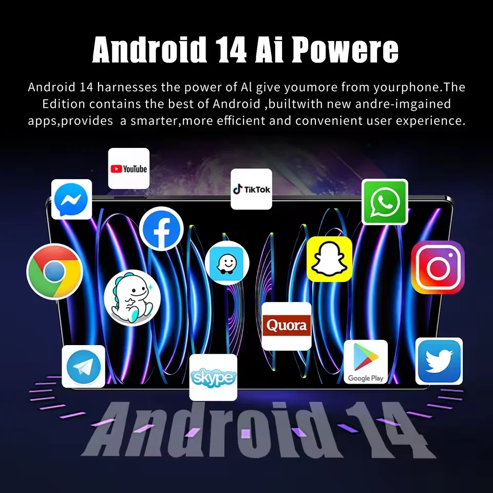 تابلت إصدار عالمي أصلي جديد 2025 يعمل بنظام أندرويد 14 Pad 15 Pro 22GB + 2TB سنابدراجون 870 تابلت 5G بطاقة SlM مزدوجة WIFI HD 4K Mi Tab