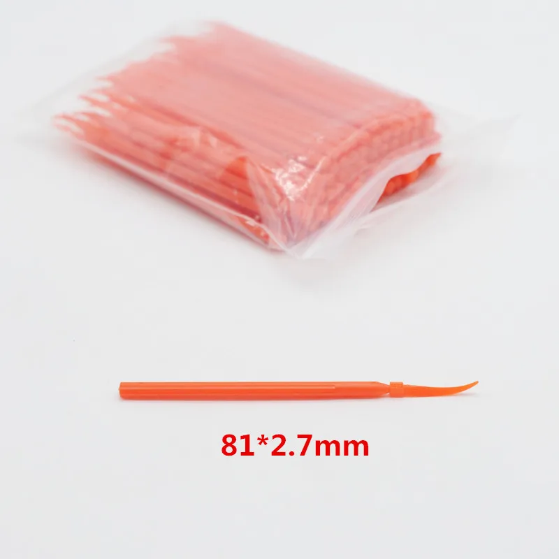 100 قطعة/الحقيبة فجوة الأسنان أسافين المتاح مقبض طويل أسافين الأسنان ماتريس عبوة أسافين أدوات مواد طب الأسنان #3