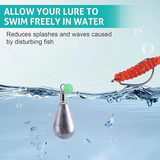 Plomos lágrima Goture para tiro – Pesca en agua salada y dulce - imagen 3
