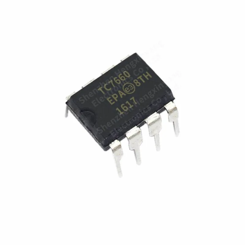 5PCS TC7660EPA package DIP-8 Voltage converter chip switch regulator screen printing TC7660