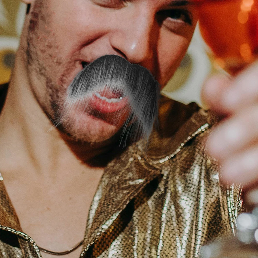 

2Pcs Realistic Fake Beard for Costume Parties and Theatrical Performances Fake Beard Prop Halloween Party Funny Cosplay Prop