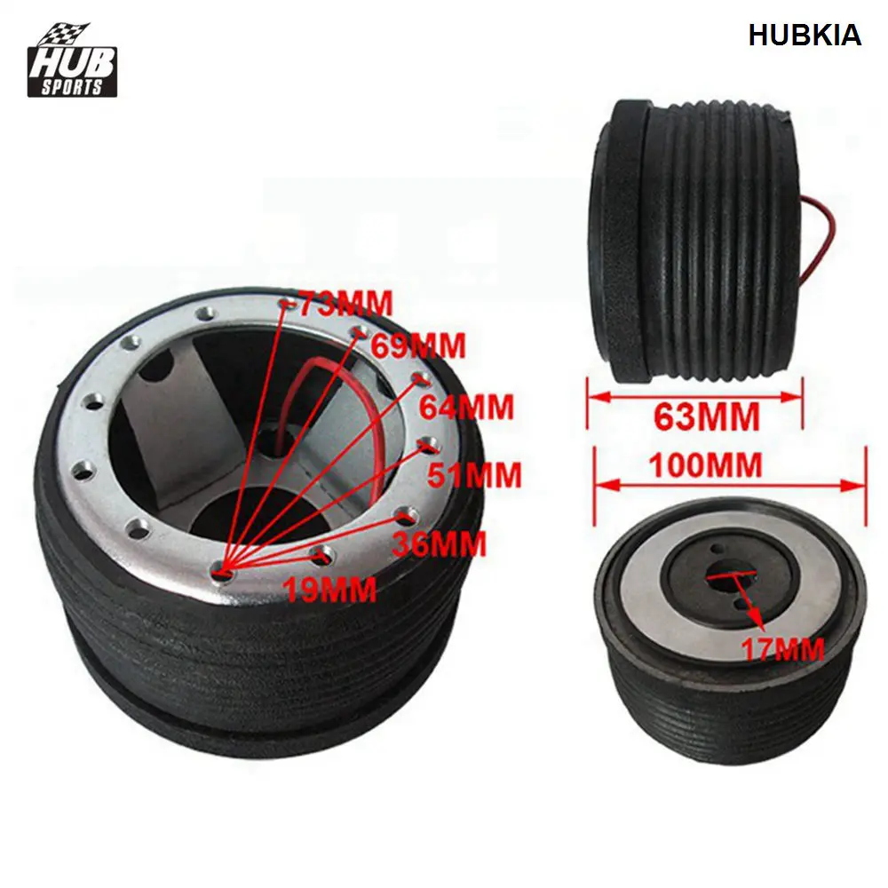 Hubsport 6 Bolt Hole Racing Steering Wheel Hub Adapter Boss Kit For KIA Sorento Sephia Opirus Sportage HUBKIA