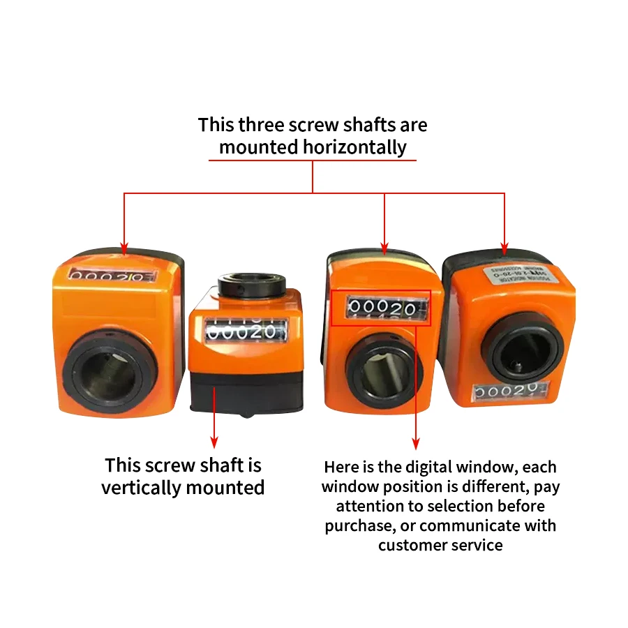 Position Digital Display Woodworking Machinery Counter 04/09/10 Screw Shaft Edge Banding Machine Position Indicator Counter