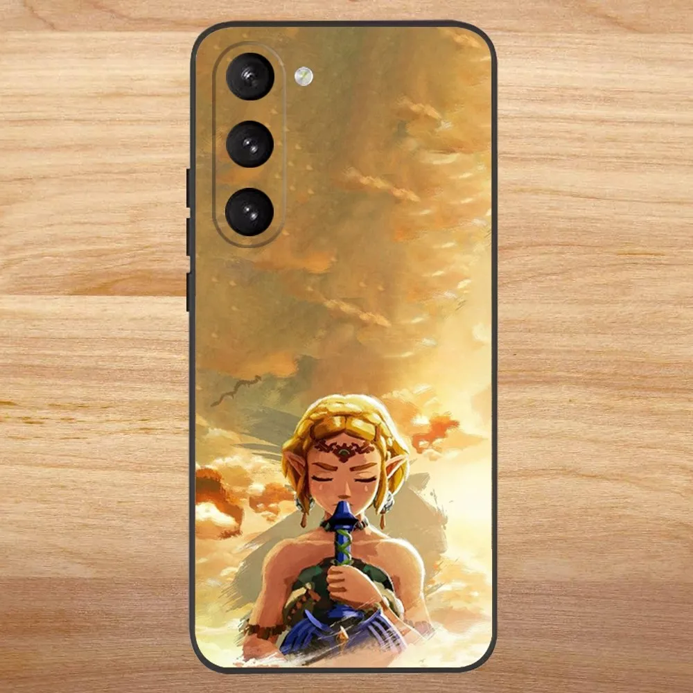 Gra Etui na telefon L-Legend of Z-Zeldas do Samsung S23,23,22,30,21,10,9, Note20 Ultra,Lite, Ultra,5G, Plus,FE, czarne miękkie etui