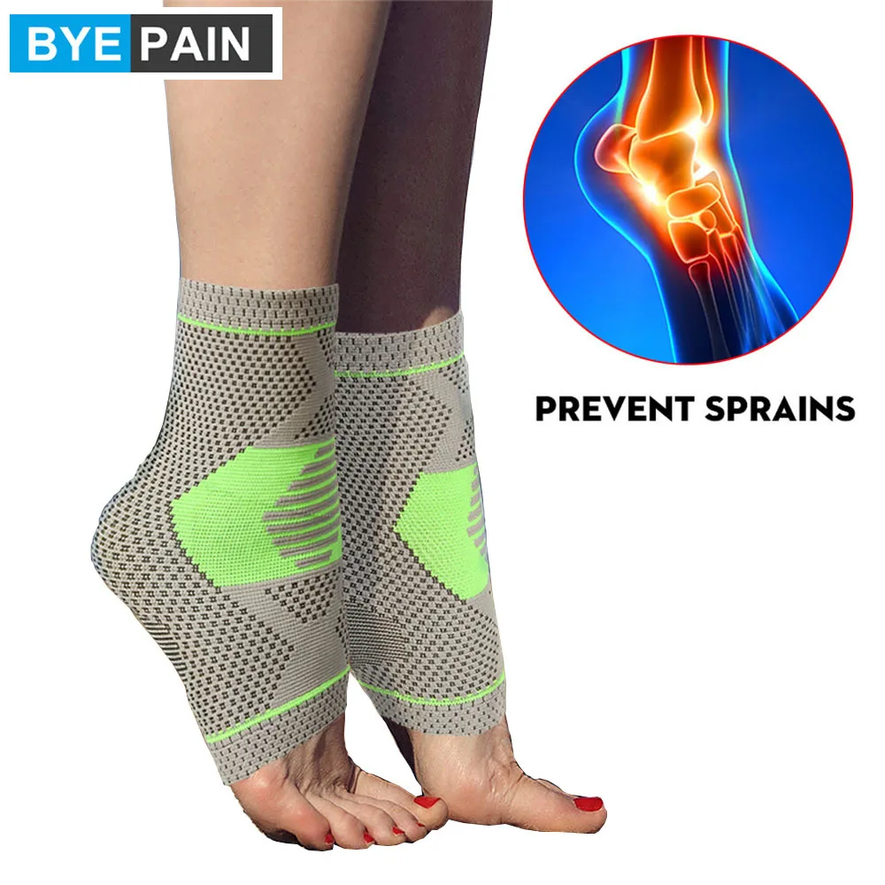 Ankle Brace Compression Support Sleeve for Injury Recovery, Joint Pain. Achilles Tendon Support, Plantar Fasciitis Foot Socks