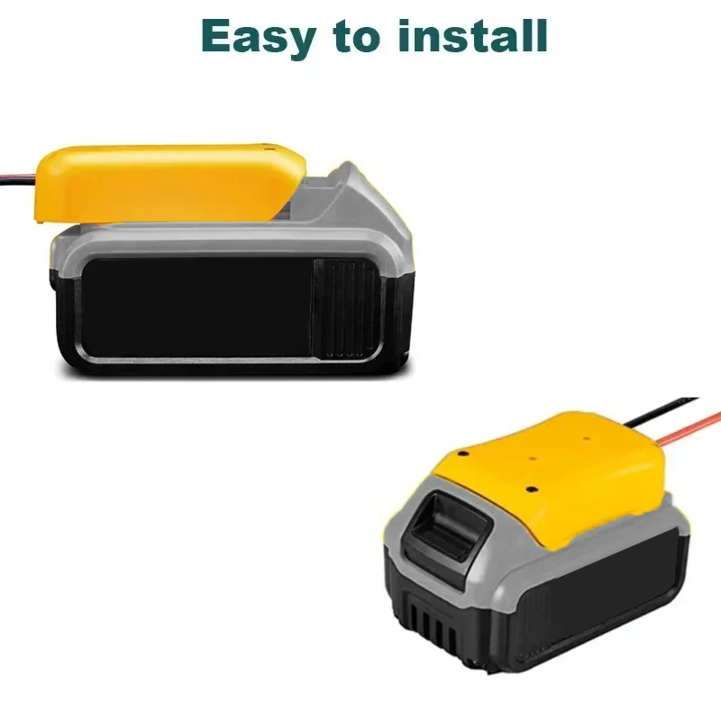 Igniter Jump Starter for Makita DeWalt Milwaukee,18V Battery Car Booster Cable with Fuse Automotive Emergency Power DIY Adapter