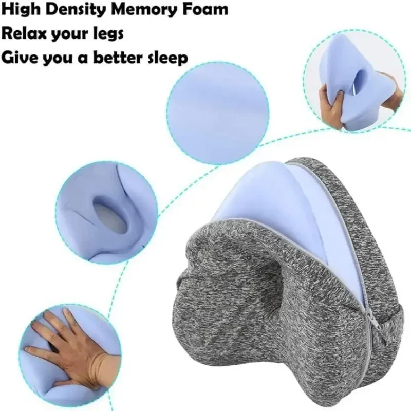 Memory Cotton Leg Pillow Sleeping Orthopedic Sciatica Back Hip Joint For Pain Relief Thigh Leg Pad Cushion Home Foam Pillow