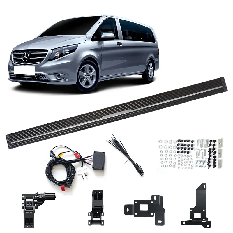 Noble automobile high aluminum accessories electric running boards for MERCEDES BENZ VITO right middle door