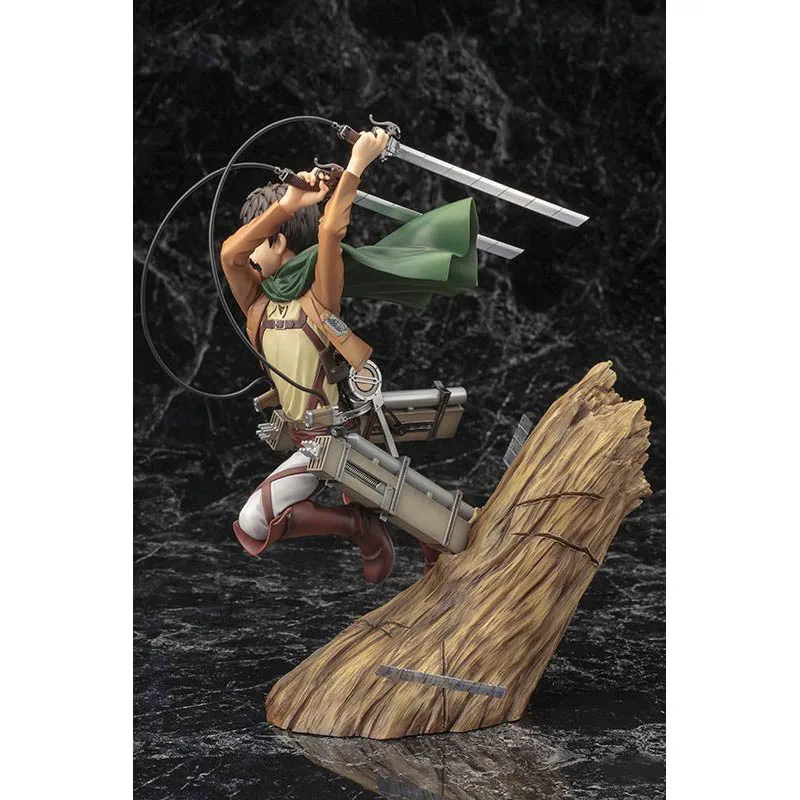 Stock originale Kotobukiya ARTFX J Levi Ackerman Eren Yeager Mikasa Ackerman Attack on Titan Shingeki No Kyojin modello di animazione