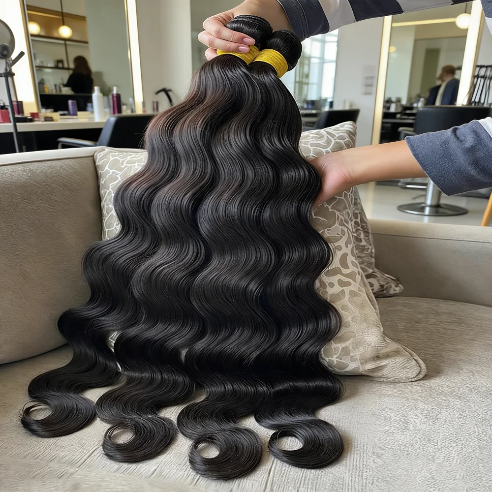

Malaysia Full Long 30 32 40 Inch Body Wave Human Hair Bundles Virgin Unprocessed Weaving Waves 1 2 3 4 Bundles Hair Extensions