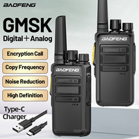 2PCS BAOFENG BF-V12D GMSK Digital Walkie Talkies VOX NOAA Encrypted Call UHF Noice Reduction Two Way Ham Radio BF-888S Upgrade
