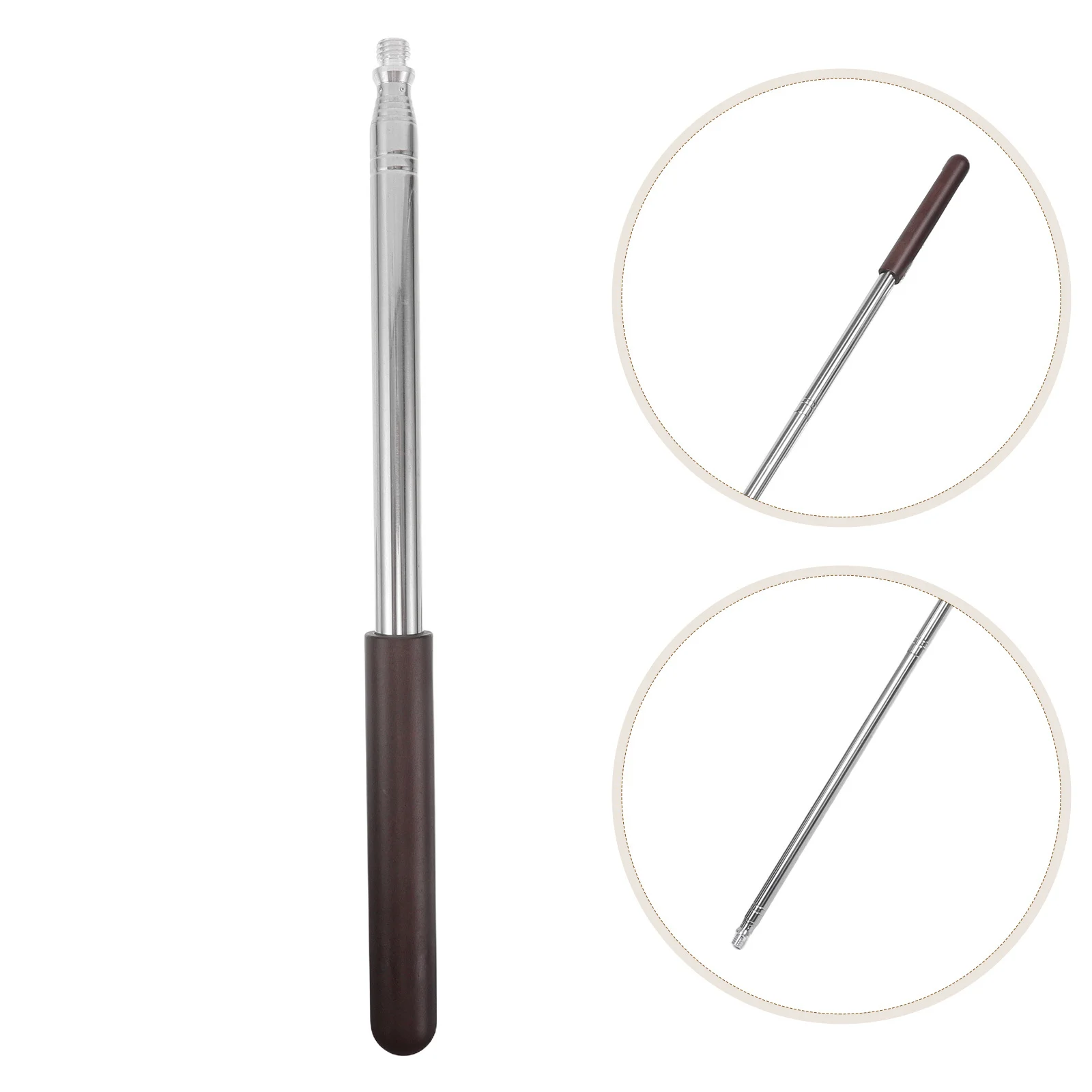 

Телескопическая опора для кия 14-63 дюйма, регулируемая металлическая подставка для кия с деревянной рукояткой для бильярдных столов, выдвижная