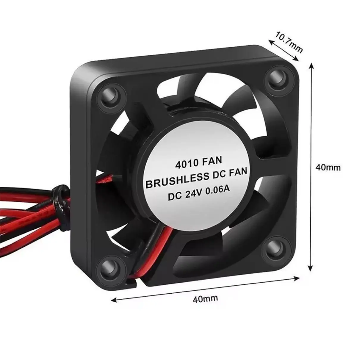 

L70A 3D Printer Cooling Fan 40x40x10mm Oil Bearing Blower Fan DC 12V Brushless Cooling Fan for Hotend Extruder 8PCS
