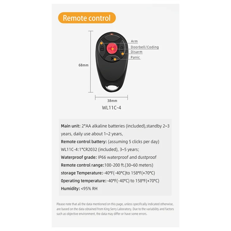 A41Z-ประตูหน้าต่างสัญญาณกันขโมยเซนเซอร์รีโมทคอนโทรลไร้สาย Anti-Theft ALARM System Kit Home Security ประตูเปิด