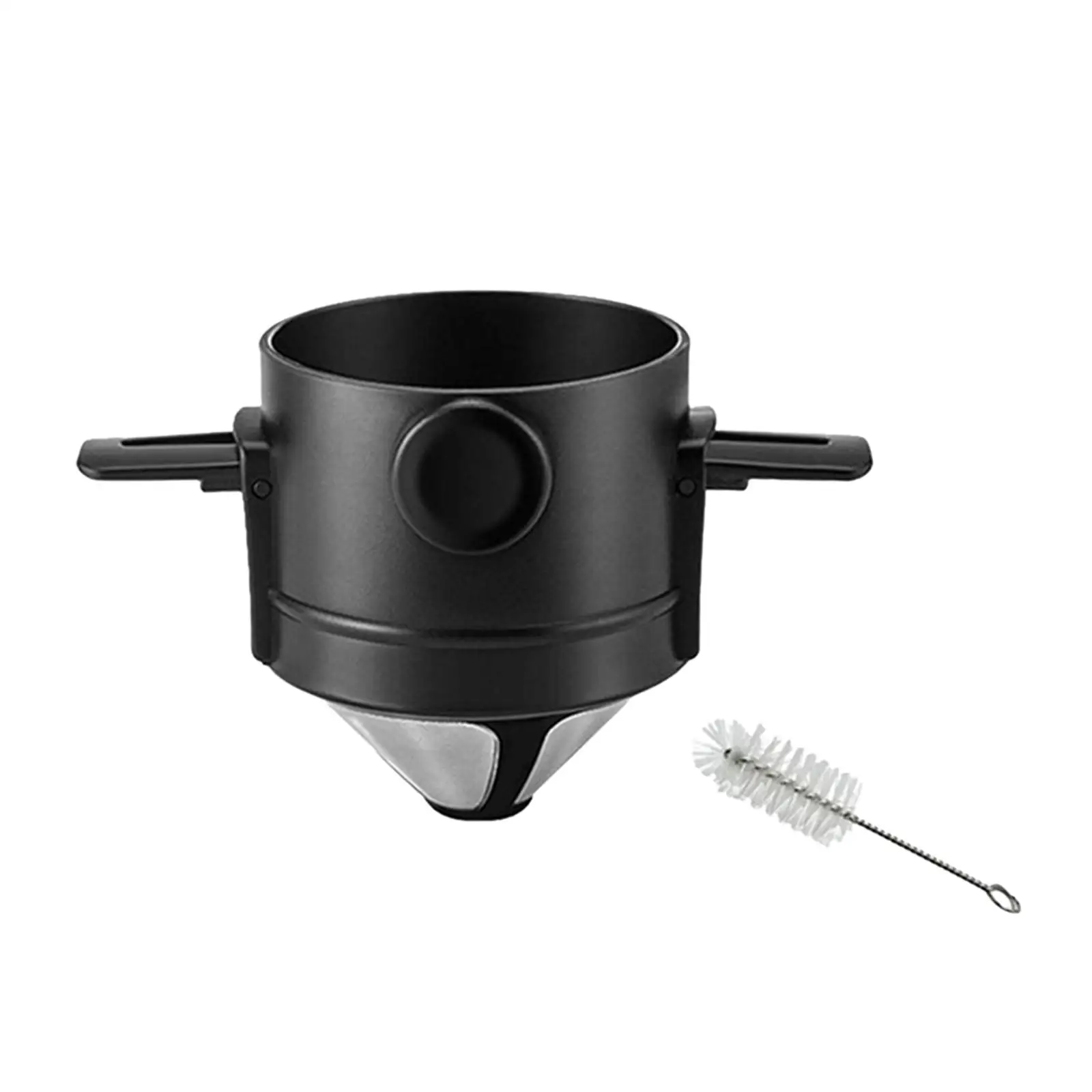 브러시 깔때기 바구니가 있는 커피 필터, 카페 사무실 여행용 커피 드리퍼