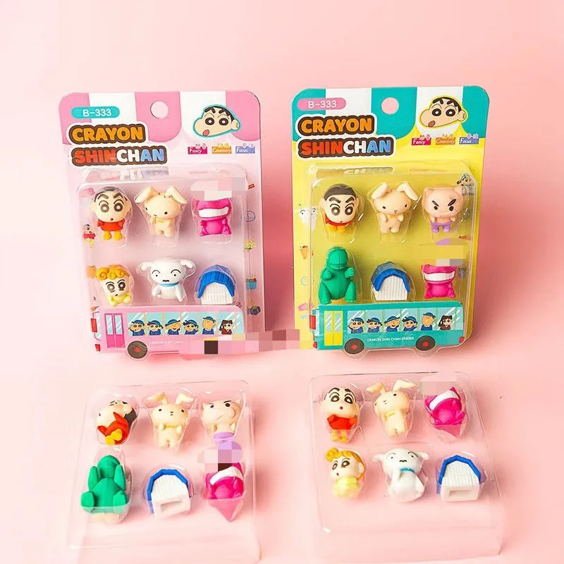 

Crayon Shin-chan Eraser Cute Creativity Cartoon Modeling Eraser New Fashion Exquisite Stationery Back-to-school Essentials