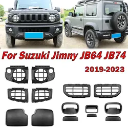 Car Accessories For Suzuki Jimny JB64 JB74 2019-2023 Tail Light Cover Headlight Rearview Mirror Cover Rear Exterior Door Handle