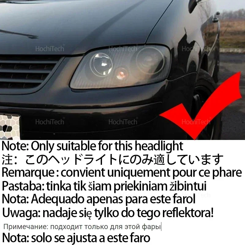 Headlight Cotton Multi-color RGB LED Angel Eyes Rings for Volkswagen Touran 2004 2005 2006 2007 Car Daytime Running Light LED