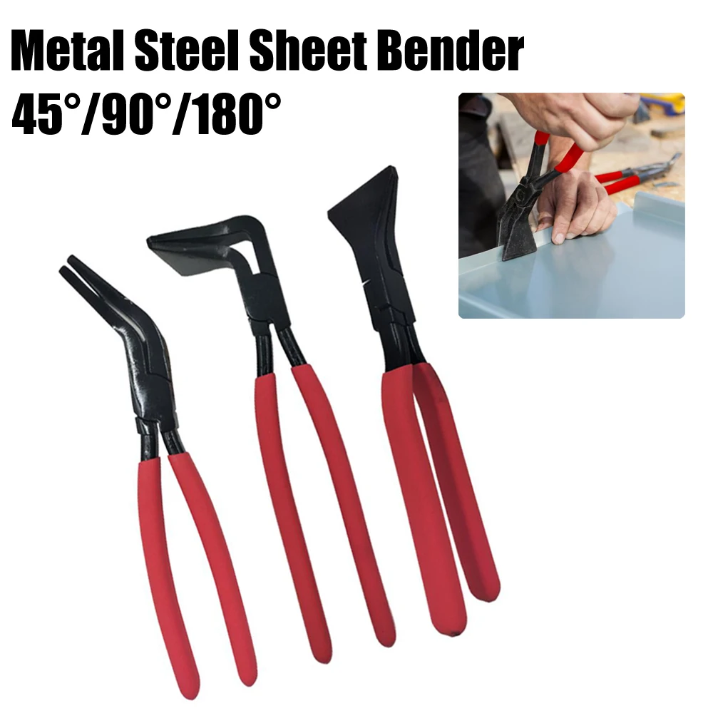 Sheet Metal Hand Seamer Metal Steel Sheet Bender Bending and Flattering Pliers Straight/45°/90° Sheet Metal Hand Tools