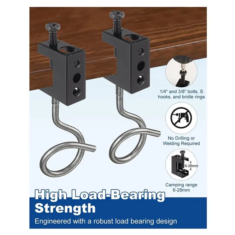 ABJY- Juego de abrazaderas: abrazaderas C de acero (25 piezas), abrazaderas pequeñas de acero con resorte de 1/4 "-20 para vigas