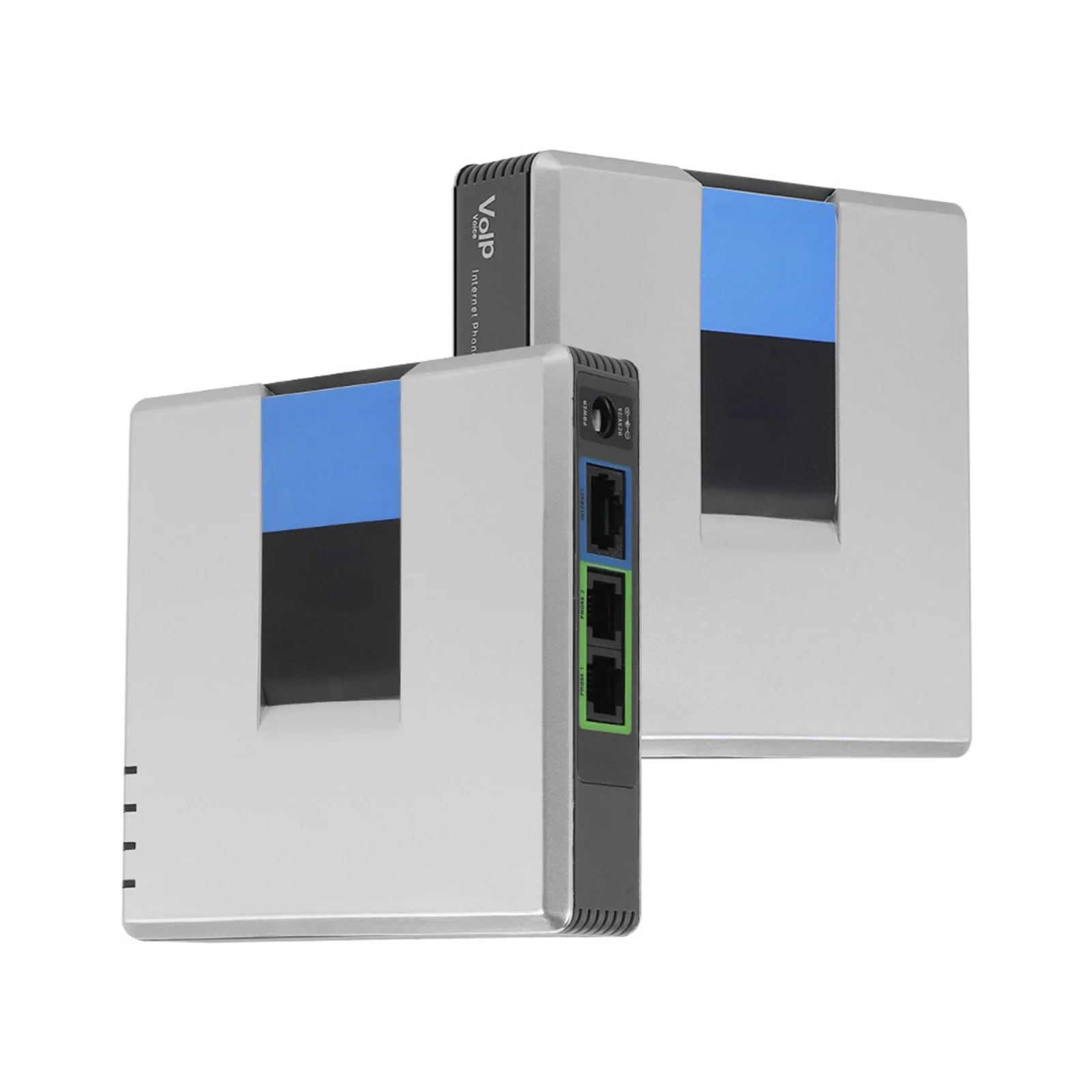 الإنترنت محول الهاتف PAP2T VoIP بوابة الهاتف الإنترنت 2 منافذ محول SIP RJ45 كابل ل Linksys PAP2T محول الهاتف الإنترنت