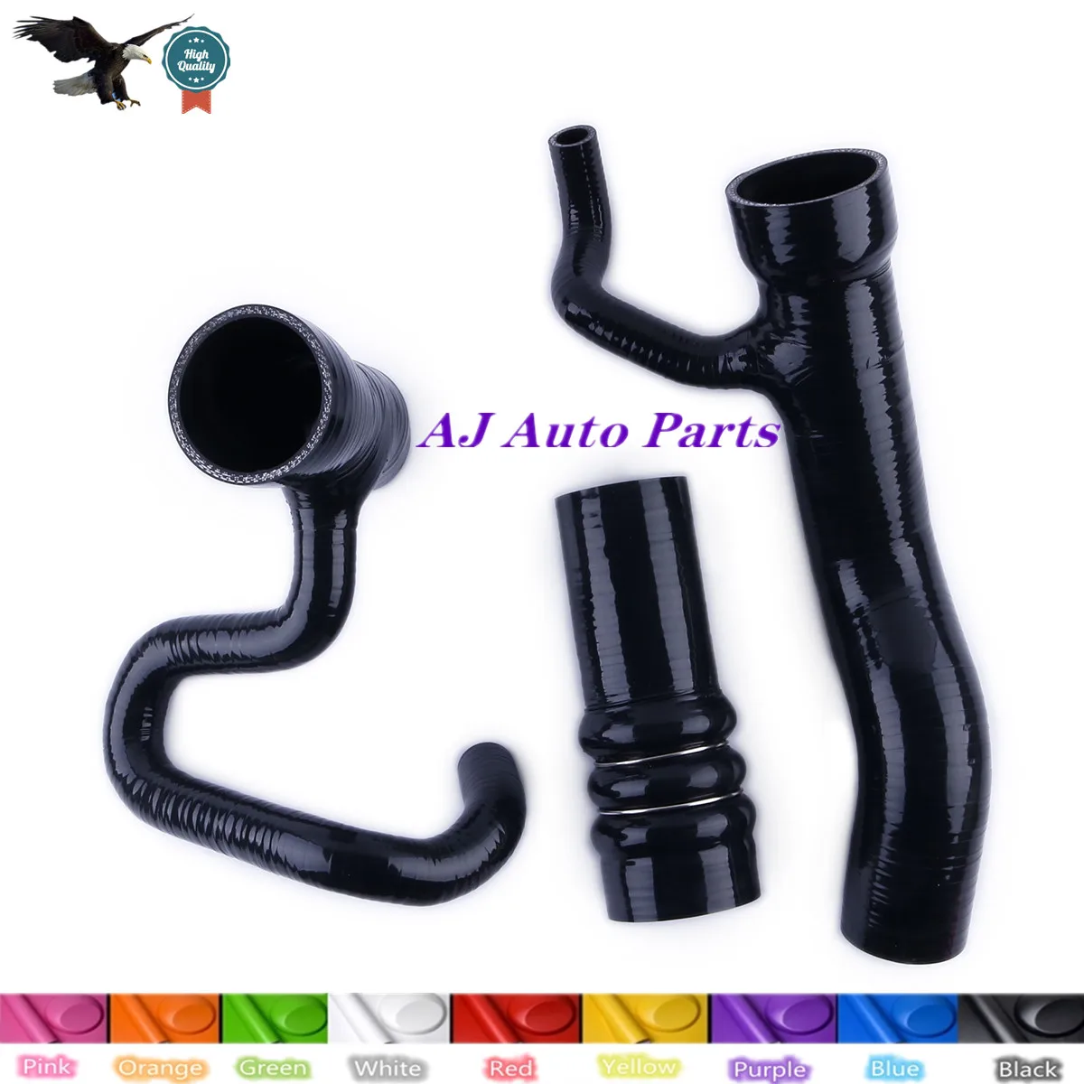 Silicone Turbo Hose For 1991-1997 Audi S4/S6 C4 2.2L AAN R5 20VT NON UK（ 4-PLY Hose ）